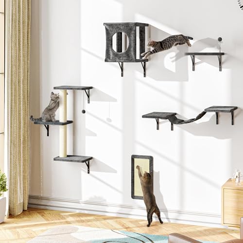 Cat Wall Shelves (Dark Grey)