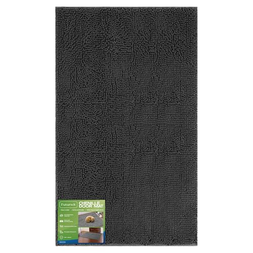 Dog Door Mat for Muddy Paws (60"x30" / Dark Grey)