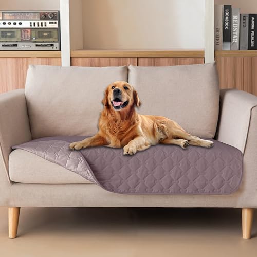 Waterproof Loveseat Cover (32x53 Inch (Pack of 1) / Dark Sea Fog/Light Sea Fog)
