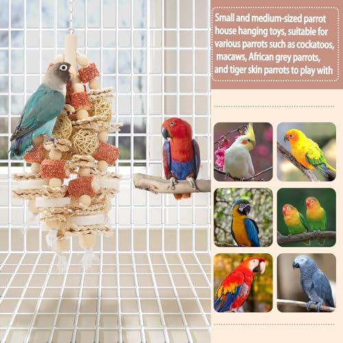 Bird Toys 17.5 Inches Parrot Toy for Chewing