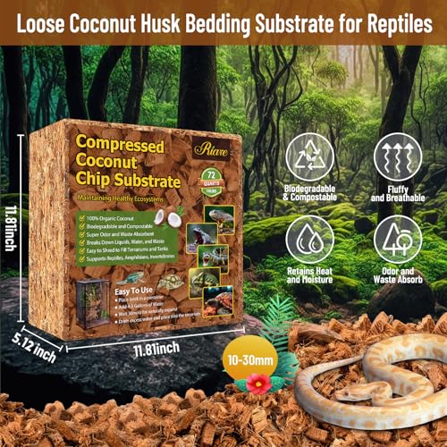 10LB Coconut Husk Chip for Reptiles (1 Pack-10LB)