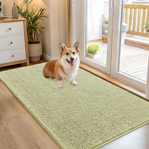 Dog Door Mat for Muddy Paws 54x32 (Vanilla / 54" X 32")