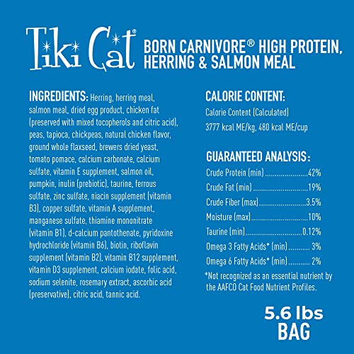 Tiki Cat Born Carnivore Dry Cat Food (5.6 Pound (Pack of 1))
