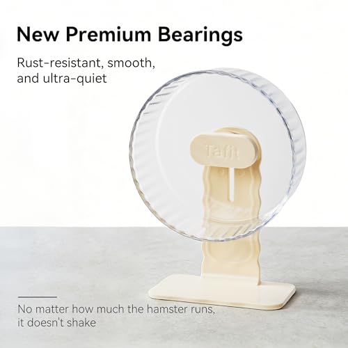 Super‑Silent Hamster Exercise Wheel (10.2inch / Transparent)