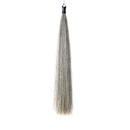 Horse Tail Extensions with Braided Horsehair Loop (1/2 Pound (34"-36") / Med Gray)