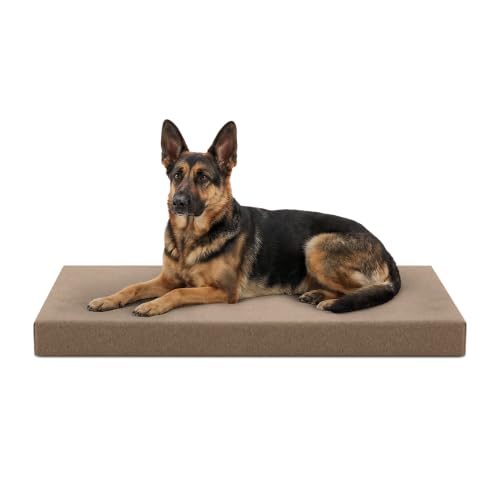 Tough Ripstop Orthopedic Crate Bed (X-Large (47" L x29" W x 4" H) / Taupe Premium Finish)