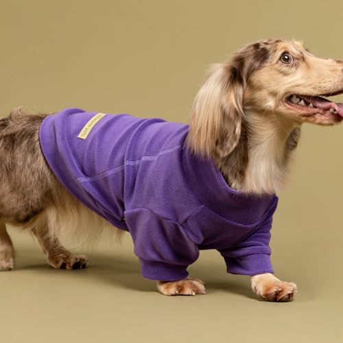 3 Pack Classic Fleece Dog Sweater (X-Small / Purple-MediumPurple-FireBrick)