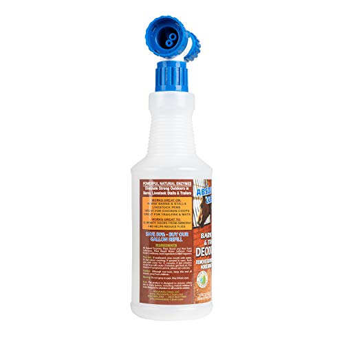 Barn, Stall, or Horse Trailer Deodorizer, Natural-Based Cleaning Spray (32oz) (32 Fl Oz (Pack of 1))