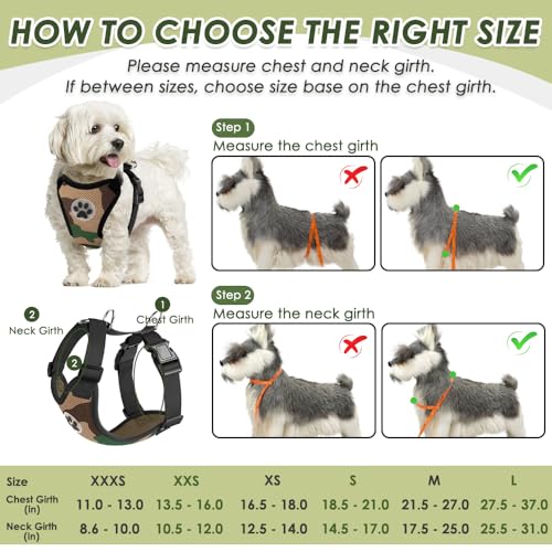 Dog Seat Belt and Harness for Car (Camo / Medium)