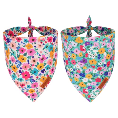 Floral Dog Bandana (Small / Flower-1)