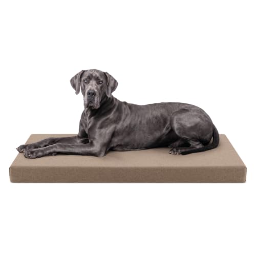 Tough Ripstop Orthopedic Crate Bed (XX-Large (53" L x36" W x 4" H) / Taupe Premium Finish)