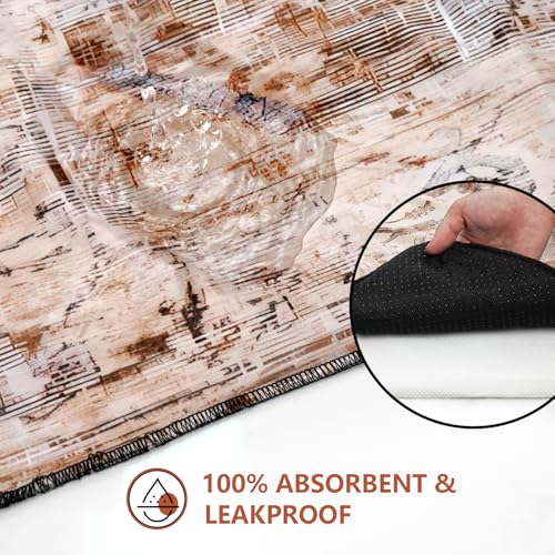 Washable Pee Pads for Dogs 2 Pack (48"x48"(2 Pack) / C Brown)