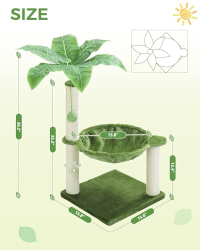 Small Cat Tree (28" / Green)