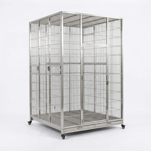 Large Outdoor Stainless Cage for Parakeets & Exotic Birds