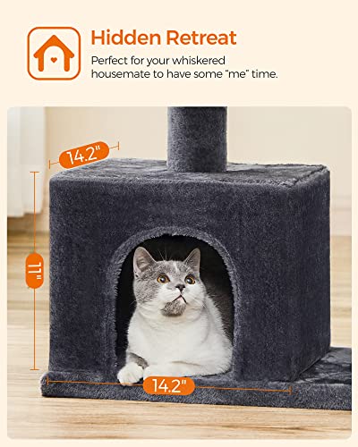 Cat Tree 33.1 (L (23.6"L x 15.7"W x 33.1"H) / Smoky Gray)