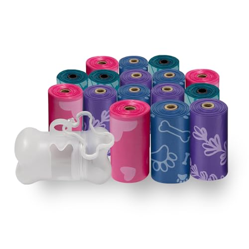 Poop Bags for Dogs (Assorted Colors 2 / 240 Bags)
