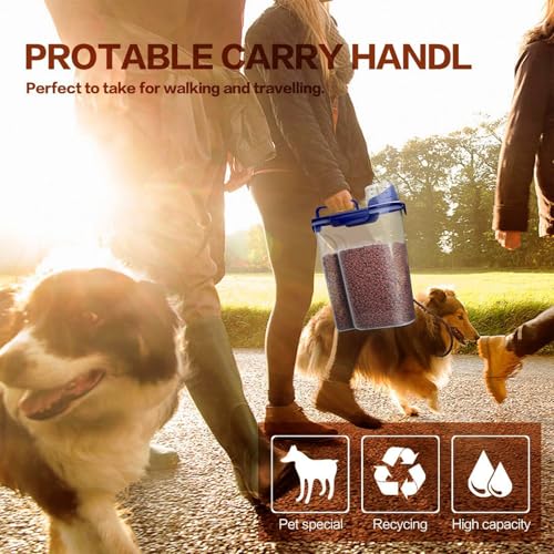 Dog Food Storage Container (Blue 6Qt)