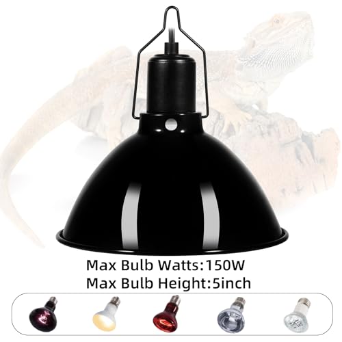 8.5inch Dome Reptile Heat Lamp Reptile Light Fixture (8.5inch)