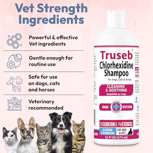 Truseb Topical Ketoconazole and Chlorhexidine Shampoo for Dogs
