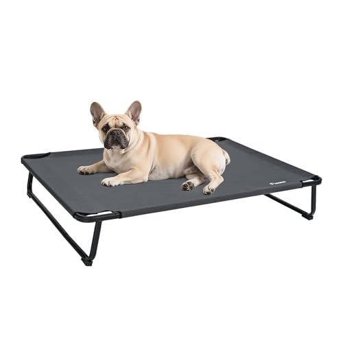 Cooling Elevated Dog Bed (Grey / 32.0"L x 25.2"W x 7"T)