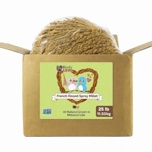 25lbs French Kissed Spray Millet for Birds (25lb)