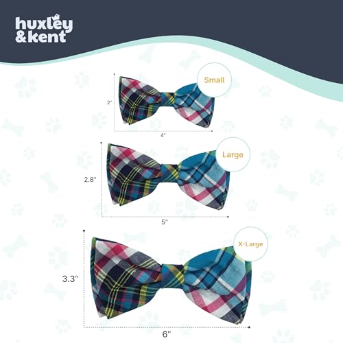Blue Madras Bow Tie (Large)