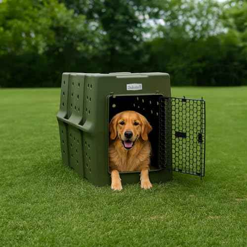 Dakota 283 Canine Rough and Tough Economy Dog Crate (X-Large / Olive)