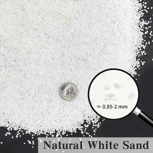 White Aquarium Sand (White / 10 LB)