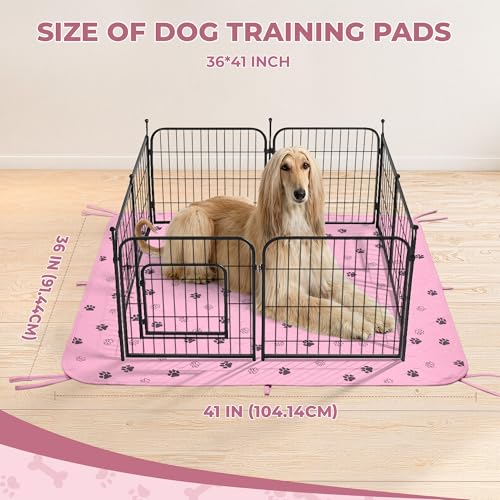Washable Pee Pads for Dogs (Pink / 36*41 Inch (Pack of 2))