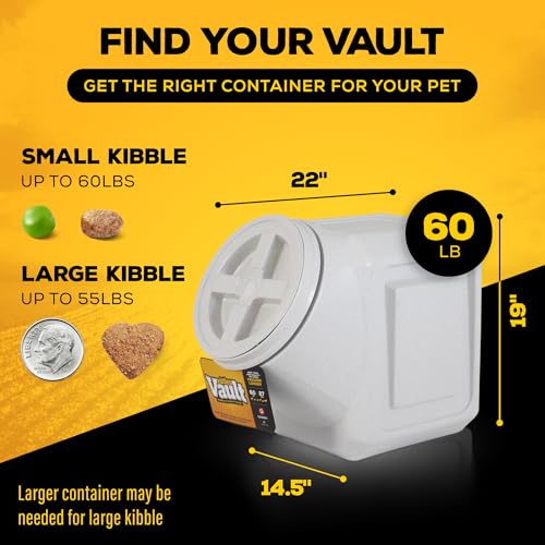 Vittles Vault Airtight Stackable Pet Food Storage Container Up to 60lbs (60 Pounds)
