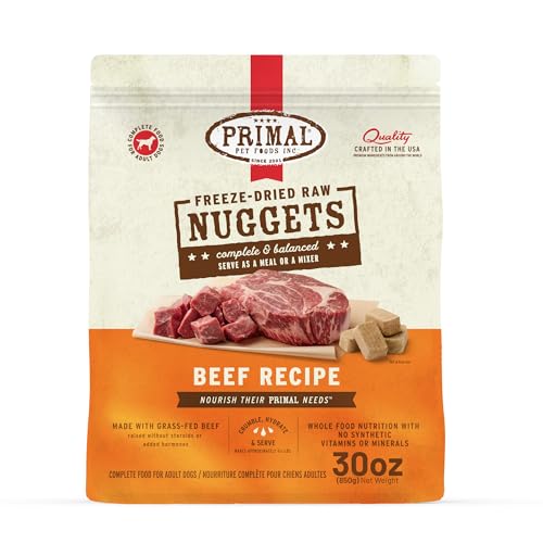 Primal Freeze Dried Raw Dog Food Nuggets (30 Ounce (Pack of 1))