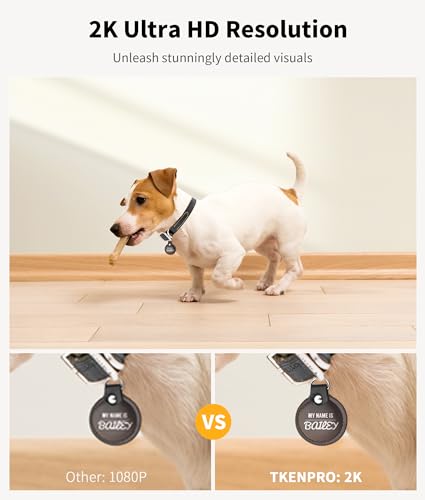 2K Pet Camera Treat Dispenser (White)