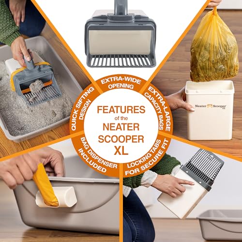 Neater Scooper XL Cat Litter Scoop (Gray / XL - 60 Bags)