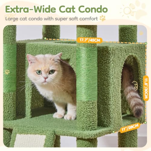Sturdy Cat Tree (Cactus / 58.7 Inches)
