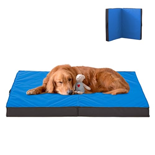 Outdoor Dog Bed for Large Dogs (Large / Navy Blue)