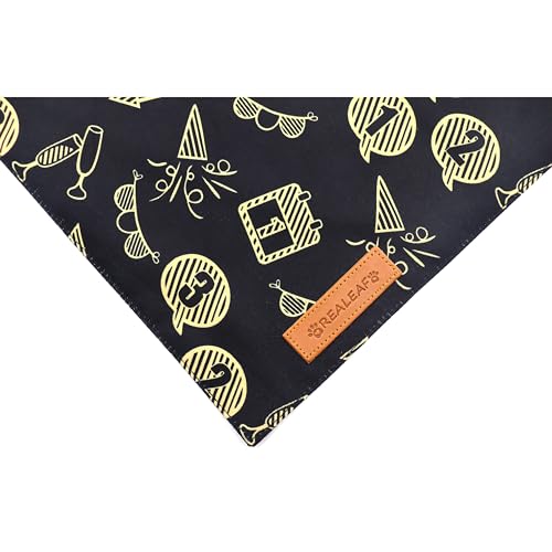 Happy New Year Dog Bandanas 2 Pack (Happy New Year / X-Large)