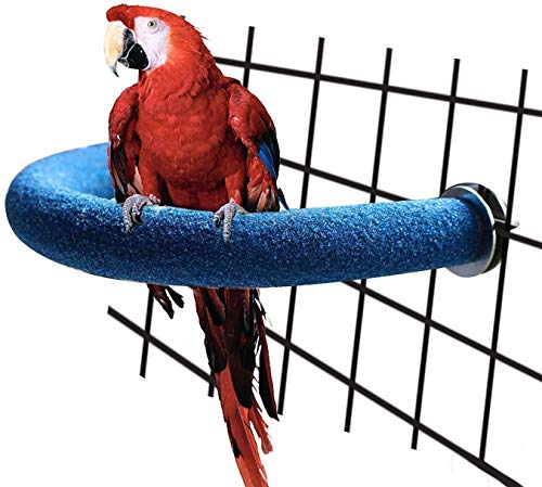 3 PCS Bird Perch Stand Toys Set Wooden Parrot Stand Platform Grinding Paw Trim Beak Nail Stick Cage Accessories Exercise Toys for Small and Medium Birds Parakeet Budgie Cockatiel Cockatoo