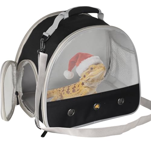 Ventilation Carrier for Bearded Dragon (Black)