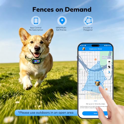 GPS Wireless Dog Fence & Training Collar System (army green)