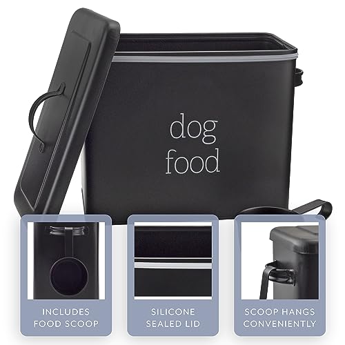 Retro Dog Food Canister (Black)