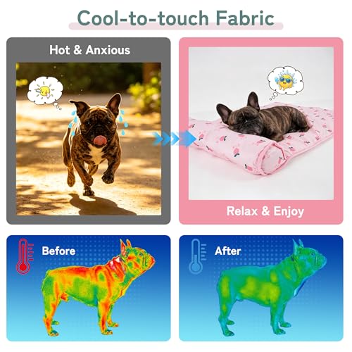 Cooling Dog Bed (Large / Pink)