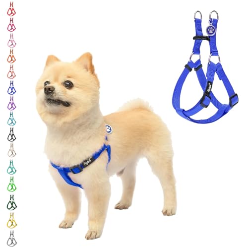No Pull Dog Harness Small Sized Step (Navy Blue / Small)