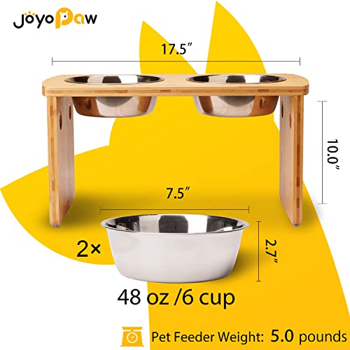 Elevated Dog Bowls (Natural / Large: 10'' Tall-48oz Bowl)