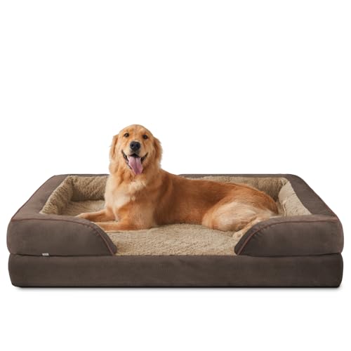 Orthopedic Dog Beds Large Sized (Dark Brown / XL (42"x 32"x 7"))