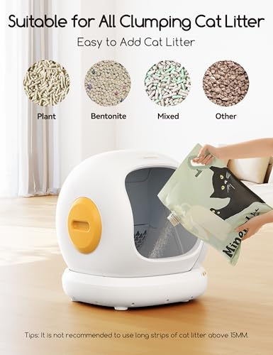 Self Cleaning Cat Litter Box (Yellow)
