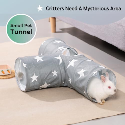3 Way Collapsible Rabbit Tunnel Toy