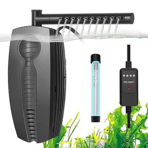 165GPH Aquarium Filter U (8W-U-V-Timer)