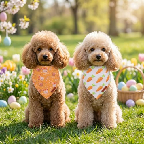 2 Pack Easter Dog Bandana (Small / Easter-2)