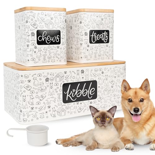 3 Piece Pet Food Storage Container Set