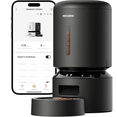 Automatic Cat Feeder (Black / 5L-with WiFi)